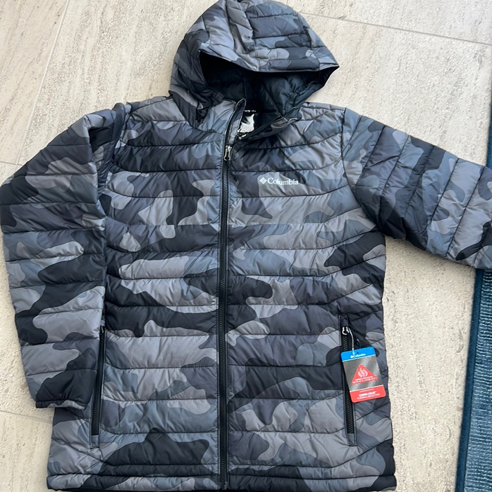 Men’s Large Columbia Powder-lite Hooded Jacket